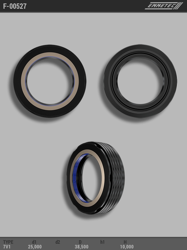 

Сальник рулевой рейки EMMETEC 25x38.5x10 (7V1) F-00527, F-00527, F00527