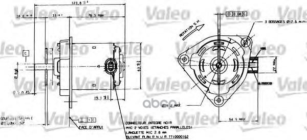 

Мотор Вентилятора Радиатора Valeo Valeo арт. 698084