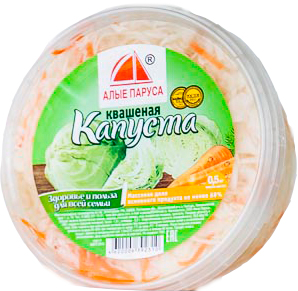 

Капуста Алые Паруса квашеная 500 г