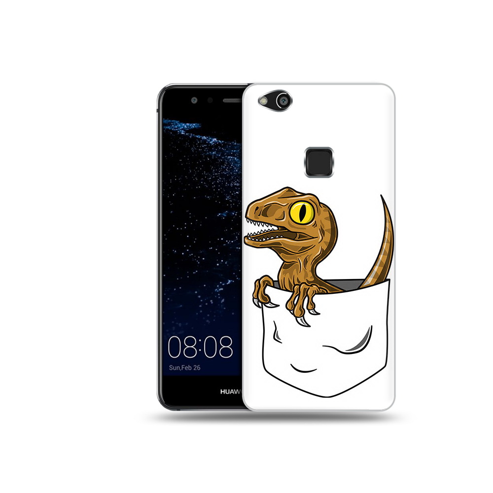 

Чехол MyPads Tocco для Huawei P10 Lite динозавр в кармане (PT62135.59.327), Прозрачный, Tocco