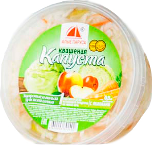 

Капуста Алые Паруса квашеная с яблоком 500 г