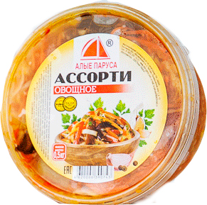 

Ассорти Алые Паруса овощное 500 г