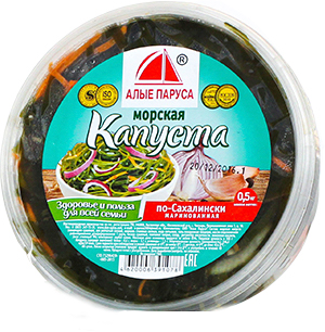 

Морская капуста Алые Паруса Сахалинская маринованная 500 г