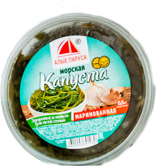 

Морская капуста Алые Паруса маринованная 500 г
