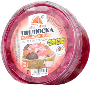 

Пилюска Алые Паруса Острая со свеклой маринованная 500 г