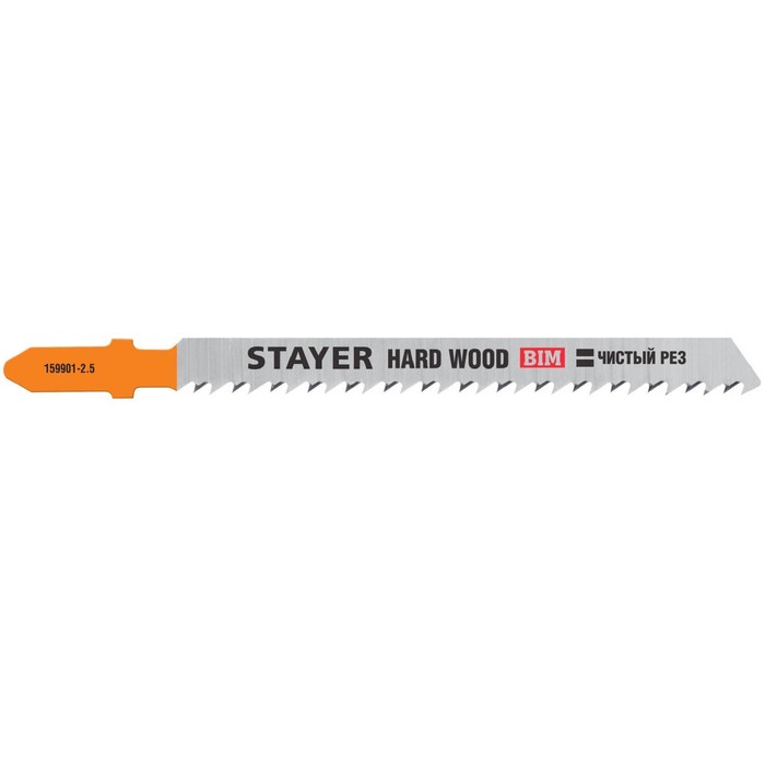 Полотна STAYER 159901-25_z02 для лобзика 2 шт T101BF по дереву шаг 25 мм 75 мм 590₽