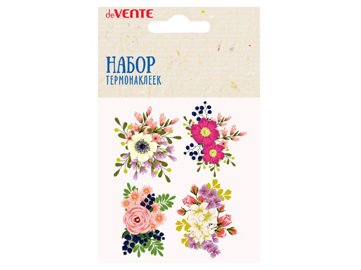 фото Набор термонаклеек"devente" букеты цветов для декорирования текстильных изделий 22х18,7см