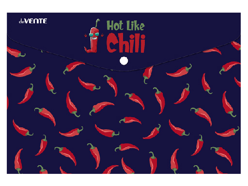

Папка-конверт на кнопке "deVENTE.Chili Pe" A4 (330x235 мм), 150 мкм, непрозрачная с рисунк