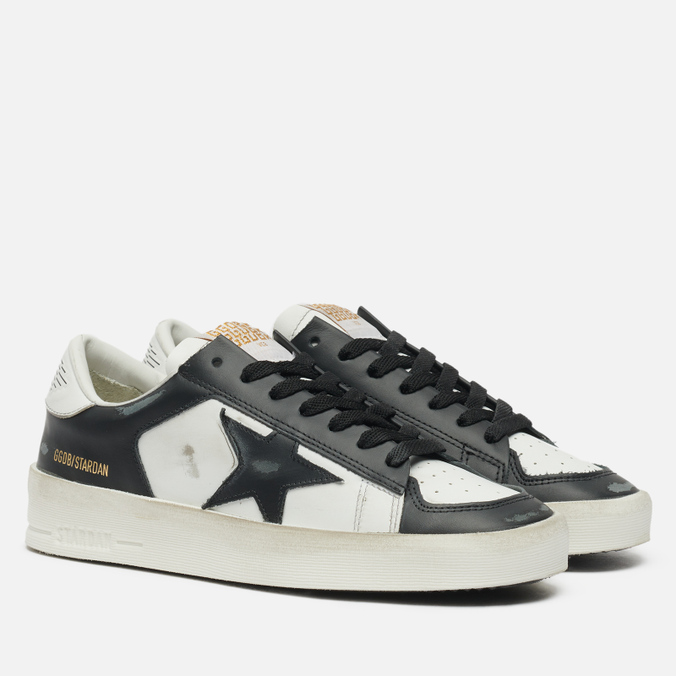 фото Кеды женские golden goose stardan leather/leather star черные 40 eu