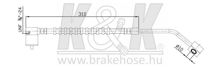 

Шланг Тормозной Chrysler Pt Cruiser Gt 2.4 08.03- K&K Ft0684