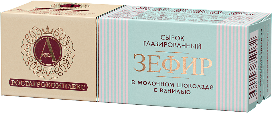 

Сырок глазированный Ростагрокомплекс Зефир в молочном шоколаде с ванилью 0,5% 25 г
