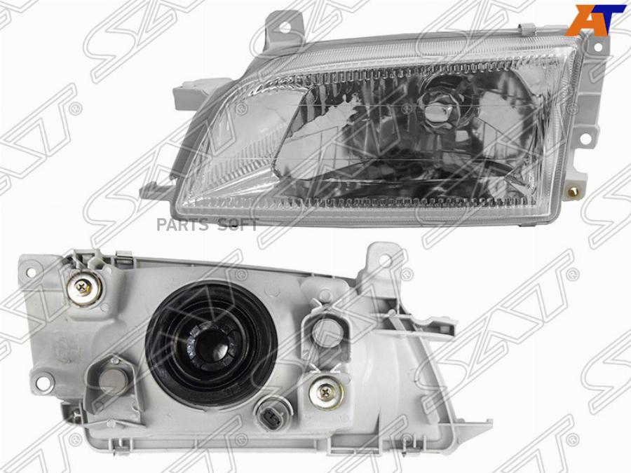 

SAT Фара TOYOTA CALDINA 96-02 LH верт. крепление хрусталь
