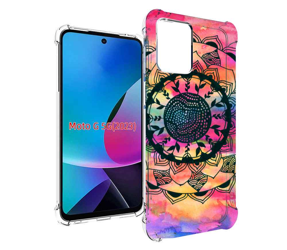 

Чехол MyPads яркая абстракция круглый цветок для MOTO G 5G 2023, Tocco