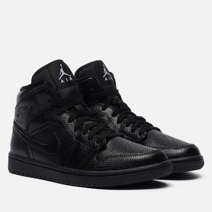 

Ботинки женские Jordan Air Jordan 1 Mid Snakeskin черные 36.5 EU, Air Jordan 1 Mid Snakeskin