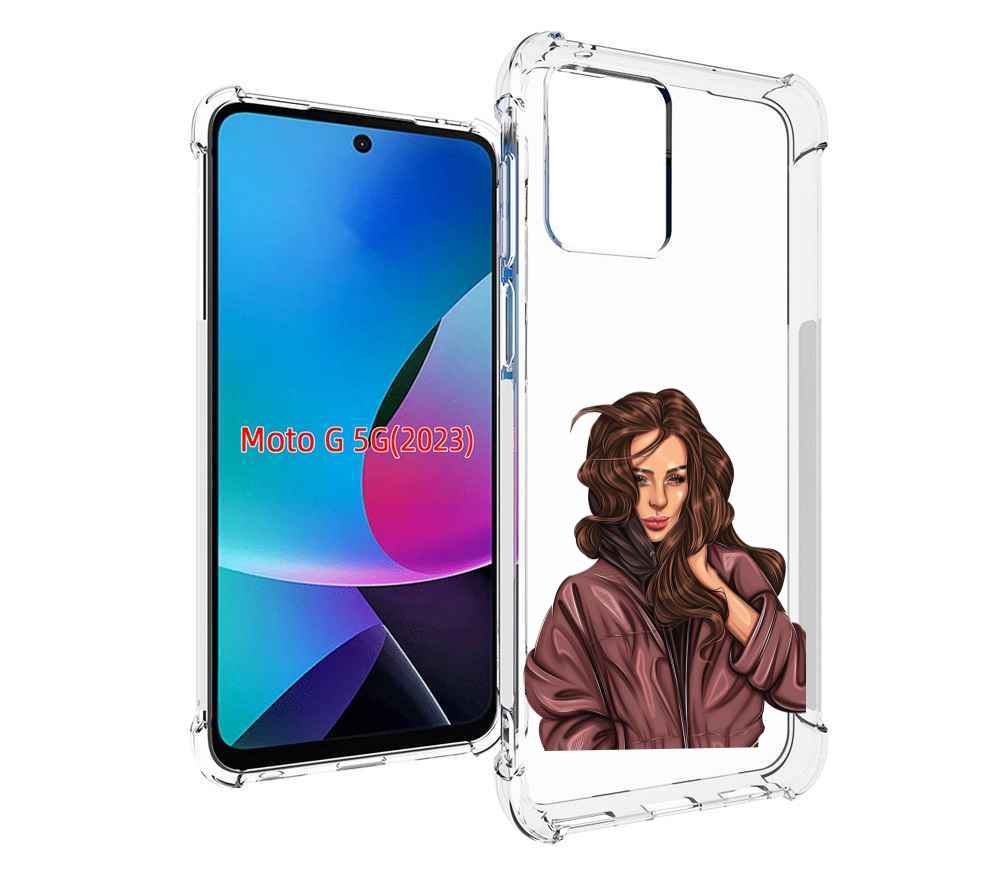 

Чехол MyPads Арт рисунок девушки для MOTO G 5G 2023, Tocco