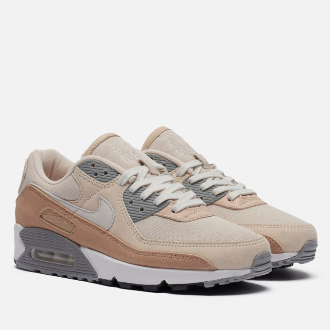 фото Кроссовки женские nike air max 90 premium бежевые 42.5 eu