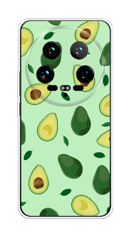 

Чехол на Xiaomi 14 Ultra "Blue avocado", Коричневый;зеленый, 321850-1