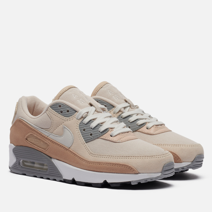 фото Кроссовки женские nike air max 90 premium бежевые 40.5 eu