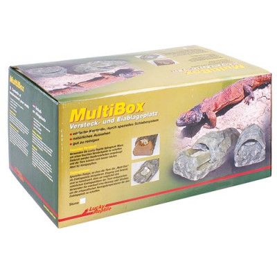 Укрытие для рептилий LUCKY REPTILE MultiBox, имитация камень, 45x25x23см