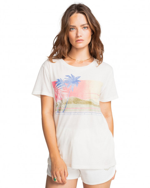 фото Футболка женская billabong w3ss15-bip1 белая xs