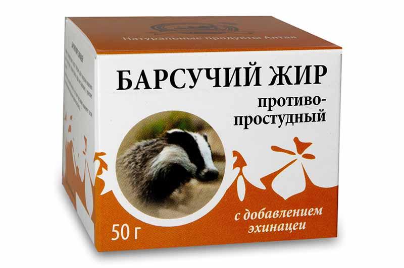 

Барсучий жир Алтайбиопроект Противопростудный с эхинацеей 50 г