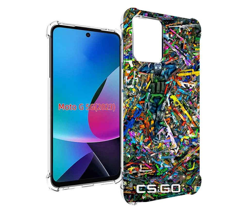 

Чехол MyPads CS GO guns skins мужской для MOTO G 5G 2023, Tocco