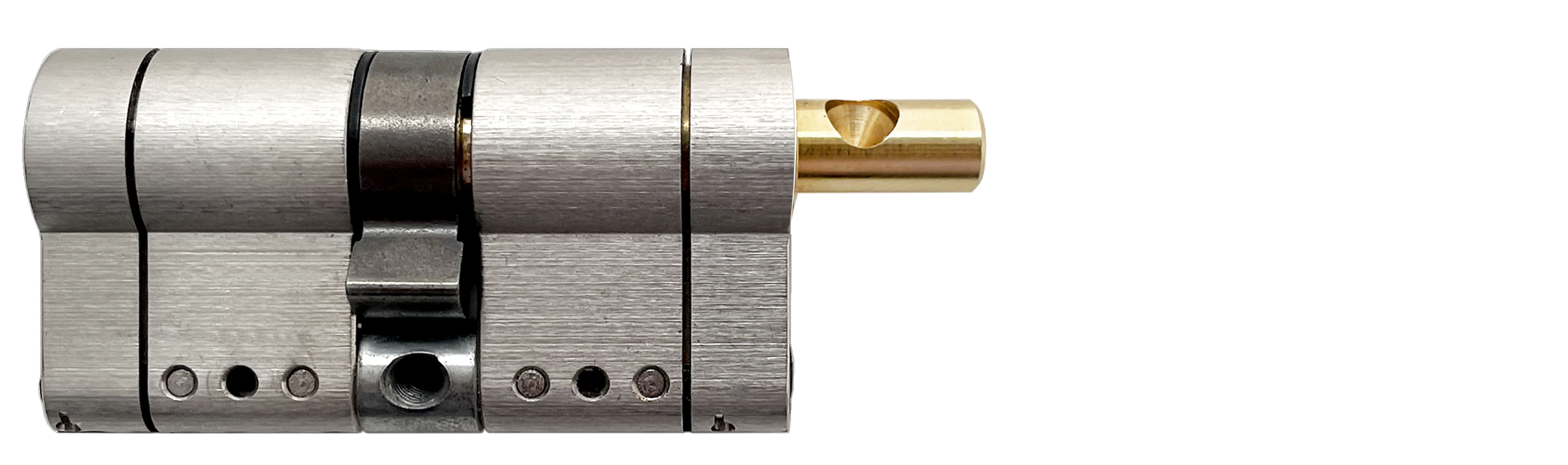 

Цилиндр MOTTURA PRO 122(61+61)мм, ключ/вертушка, никель, Серебристый, PRO
