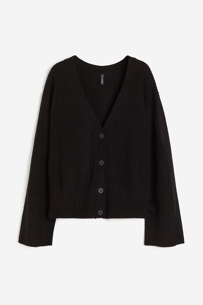 

Кардиган женский H&M 1203130 черный S, 1203130
