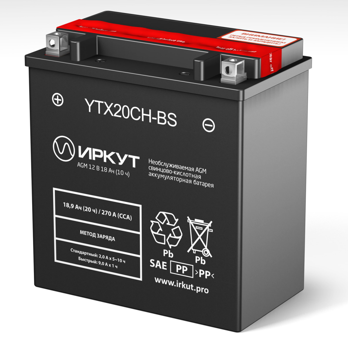 фото Аккумулятор иркут ytx20ch-bs