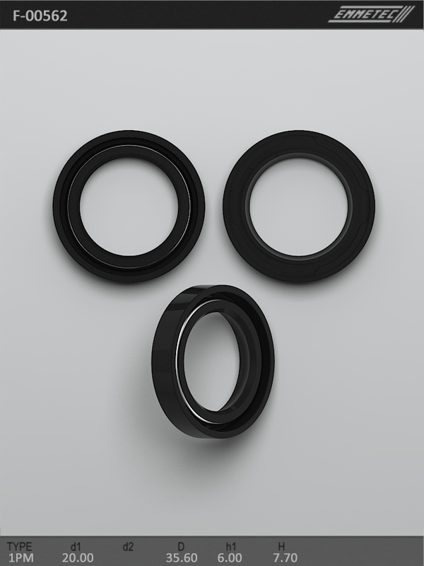 

Сальник рулевой рейки EMMETEC 20x35.6x6/7.7 (1PM) F-00562, F-00562, F00562