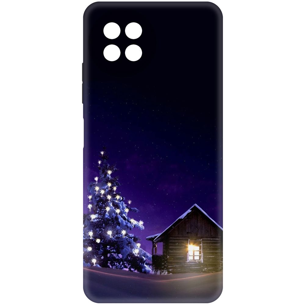 

Чехол-накладка Krutoff Soft Case Зимний домик для ITEL S23 черный