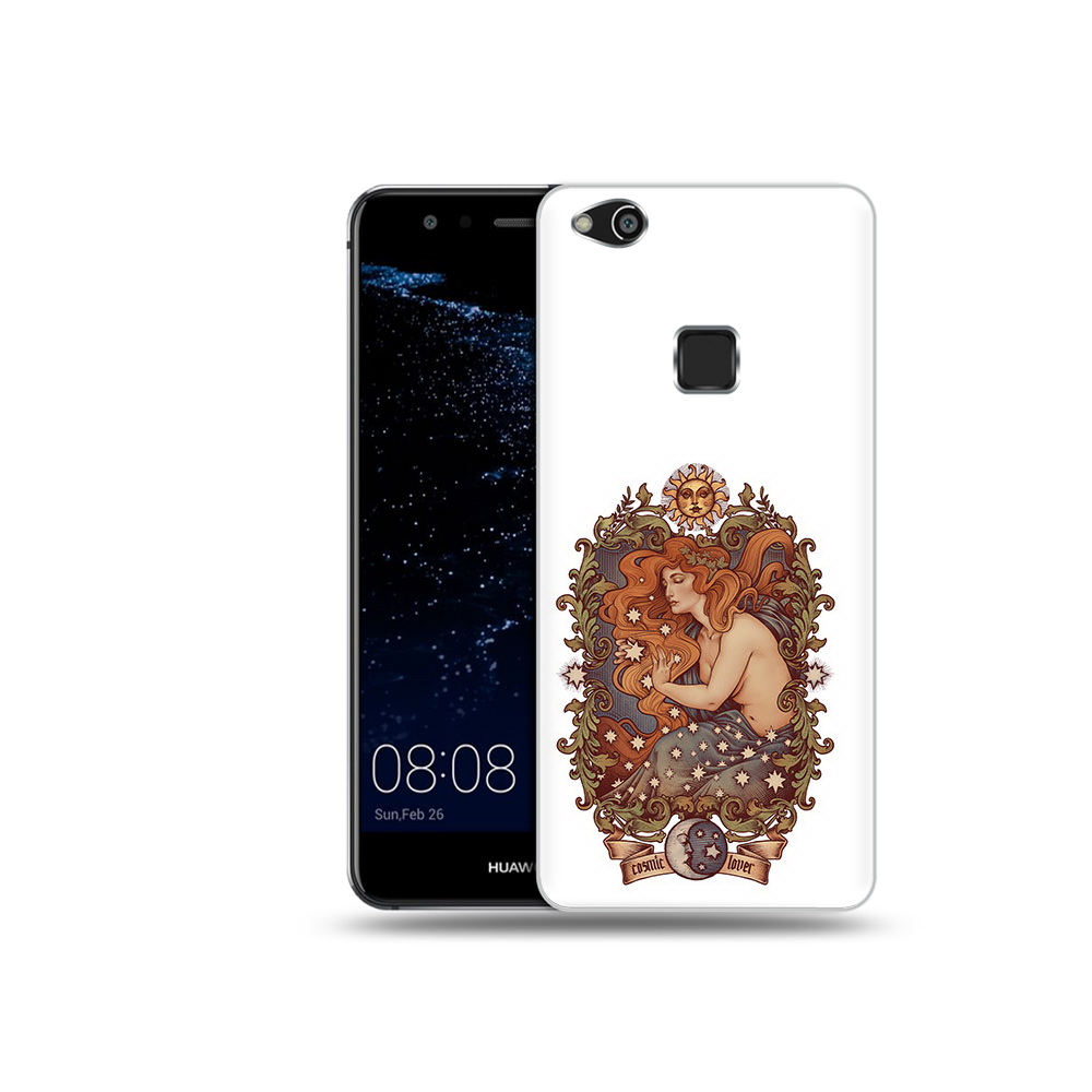 

Чехол MyPads Tocco для Huawei P10 Lite звездная девушка абстракция (PT62135.59.351), Прозрачный, Tocco