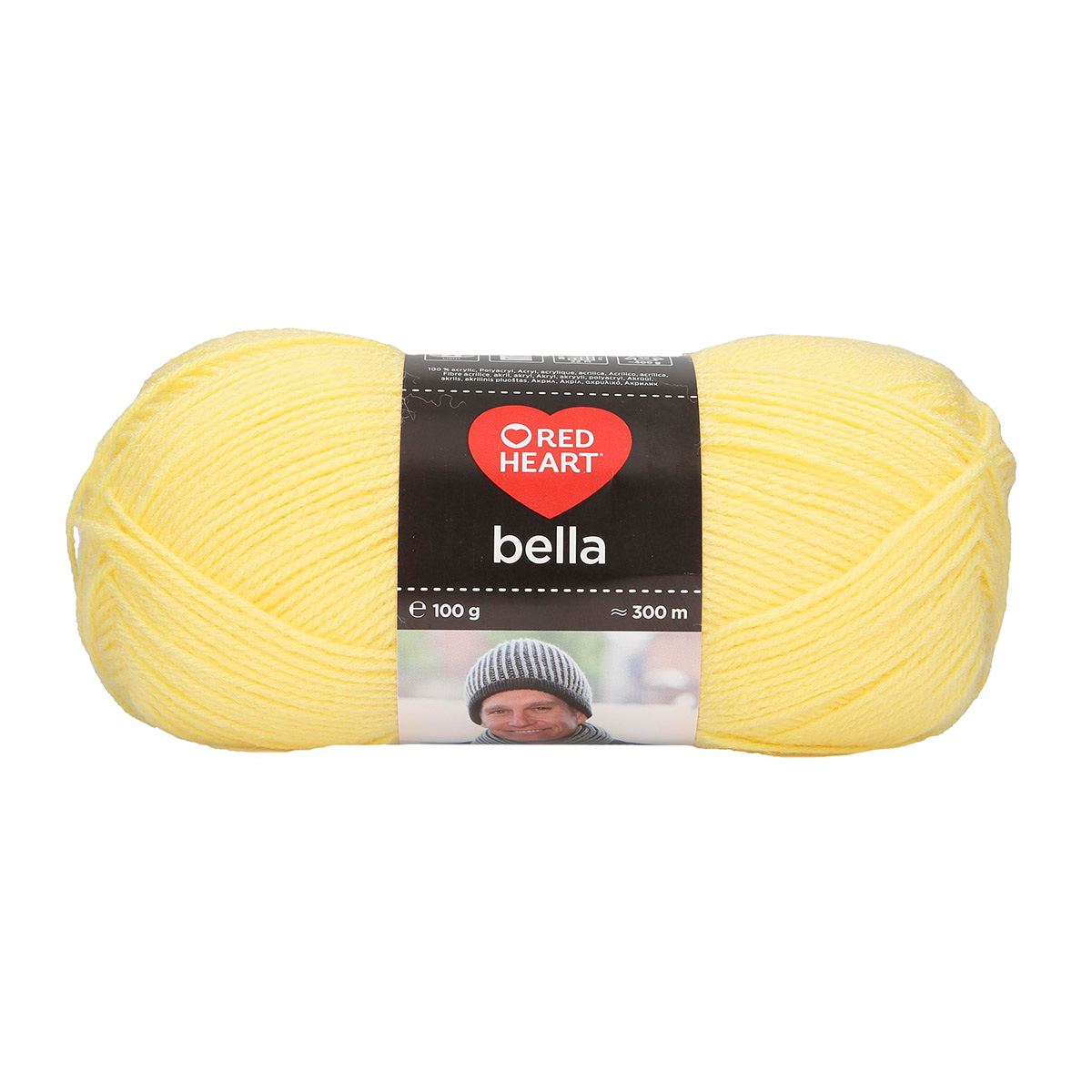 

Пряжа Red Heart Bella , 100г, 300м (100% акрил) (00216 жёлтый), 10 мотков, Желтый, 7732614