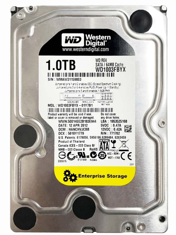 

Жесткий диск WD WD1003FBYX 1 ТБ (111965), WD1003FBYX