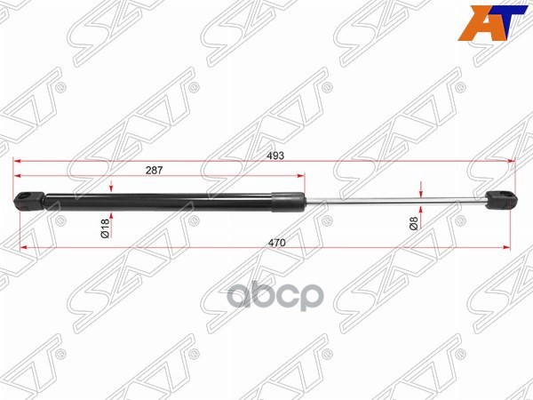 

SAT ST-90114311 Амортизатор багажника OPEL CORSA C F08, F68 00- 1шт
