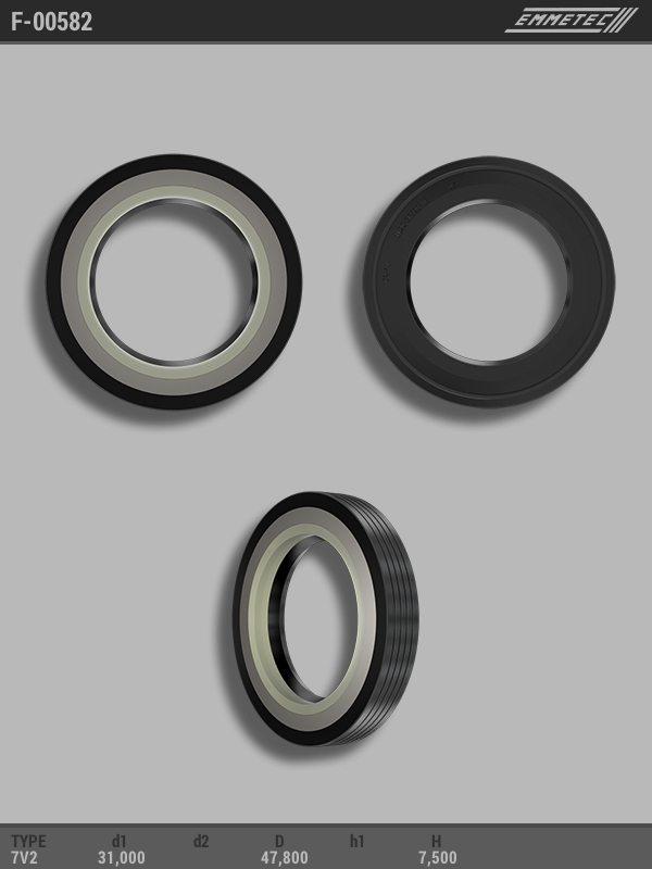 

Сальник рулевой рейки EMMETEC 31x47.8x7.5 (7V2) F-00582, F-00582, F00582