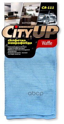 Салфетка City Up Микрофибра Для Стекол Waffle 35х40см 1шт АртСа-111 Шт City Up арт CA111 400₽