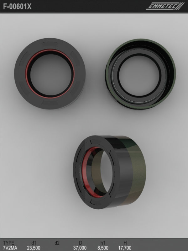 

Сальник рулевой рейки EMMETEC 23.5x37x8.5/17.7 (7V2MA) F-00601X, F-00601X, F00601X