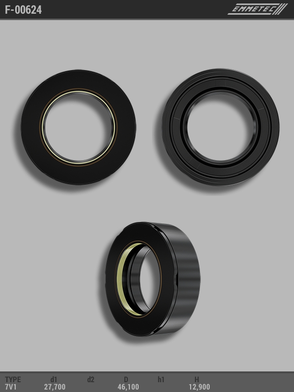 

Сальник рулевой рейки EMMETEC 27.7x46.1x12.9 (7V1) F-00624, F-00624, F00624