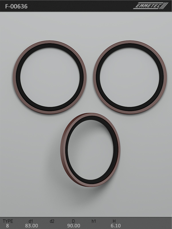 

Сальник рулевой рейки EMMETEC 83x90x6.1 (8) F-00636, F-00636, F00636