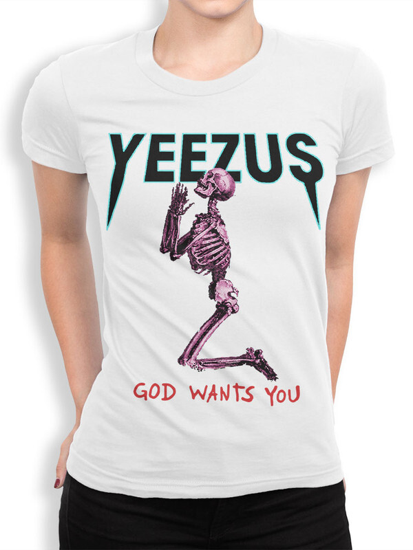 фото Футболка женская design heroes канье уэст - yeezus белая 2xl