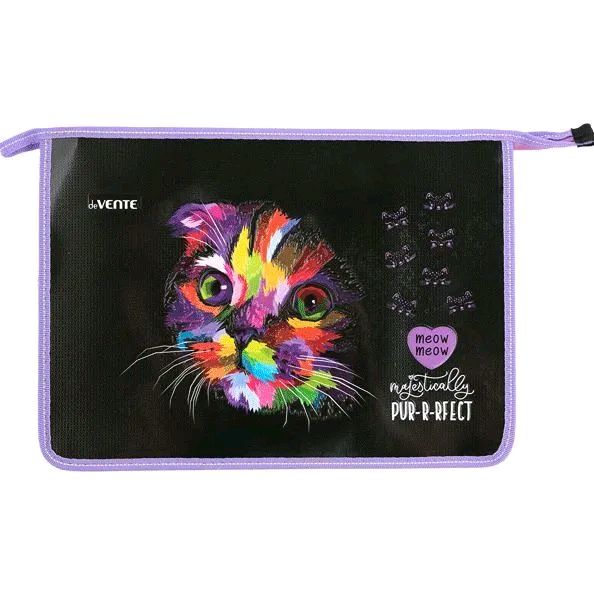 

Папка для тетрадей "deVENTE. Meow Meow" A4 33,7x24,3x5 см, Черный