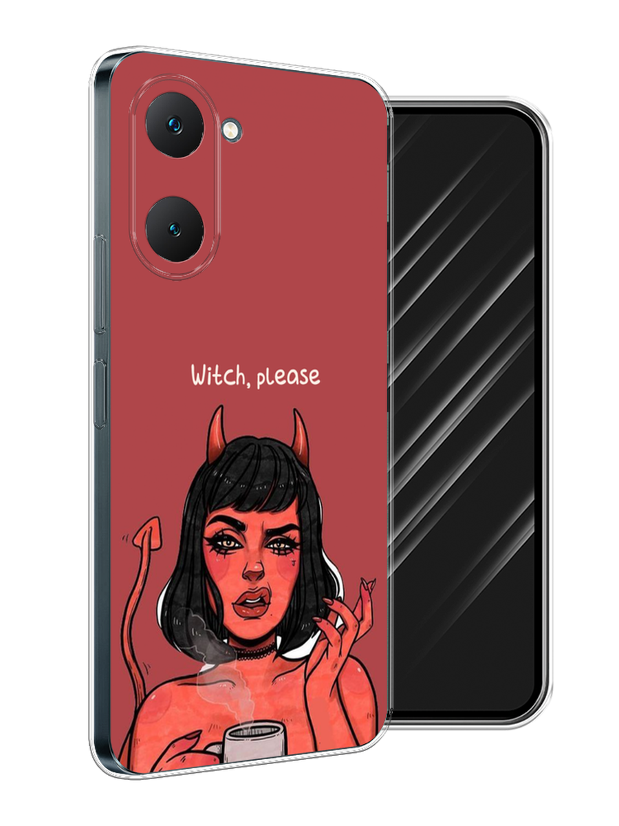 

Чехол Awog на Vivo Y03 "Evil Girl", Бордовый;черный, 2610450-1