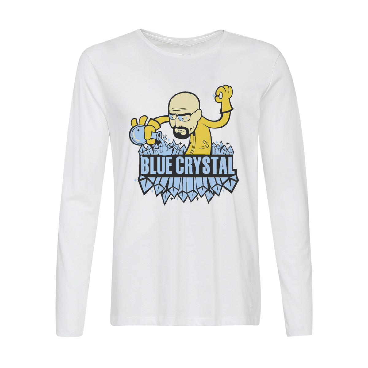 

Лонгслив CoolPodarok Blue crystal, Белый, w0114178