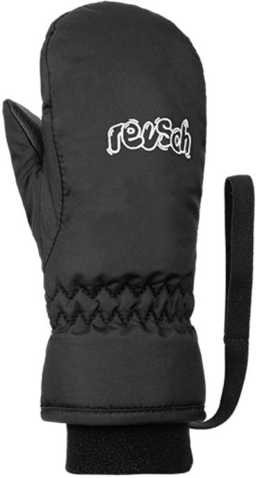 фото Варежки reusch 2020-21 kids mitten black/white inch дюйм:ii