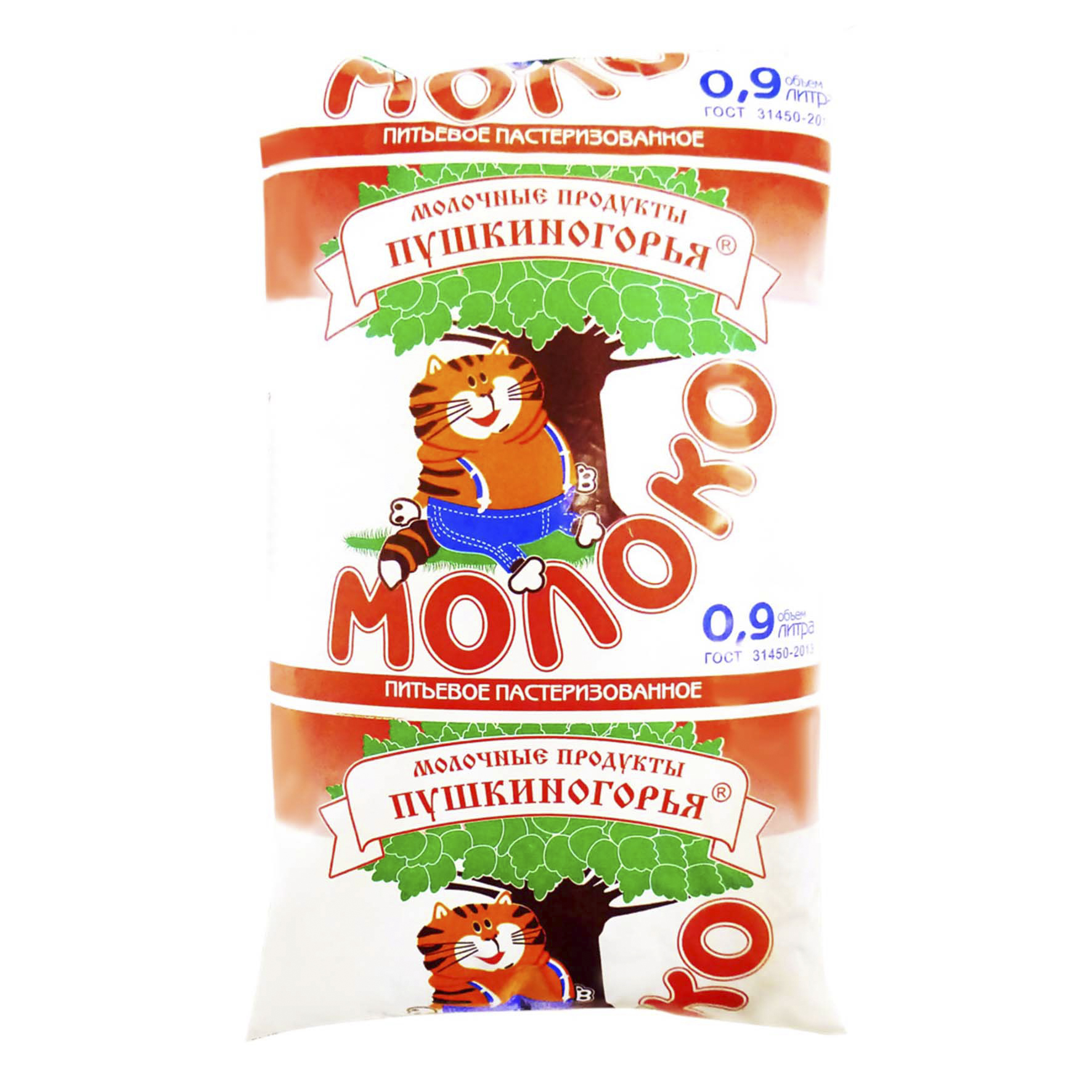 

Молоко 2,5% пастеризованное 900 мл Молочные продукты Пушкиногорья бзмж