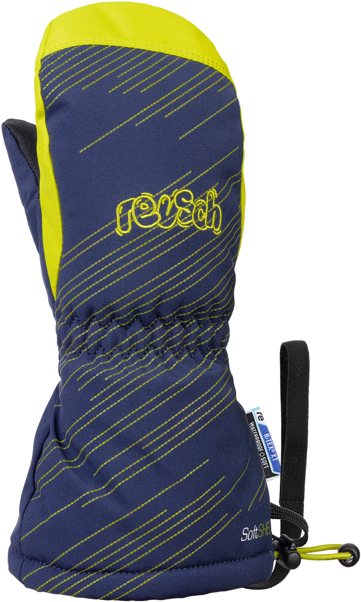 Варежки Reusch 2020-21 Maxi R-Tex® Xt Mitten Dress Blue/Lime Inch Дюйм:Iv