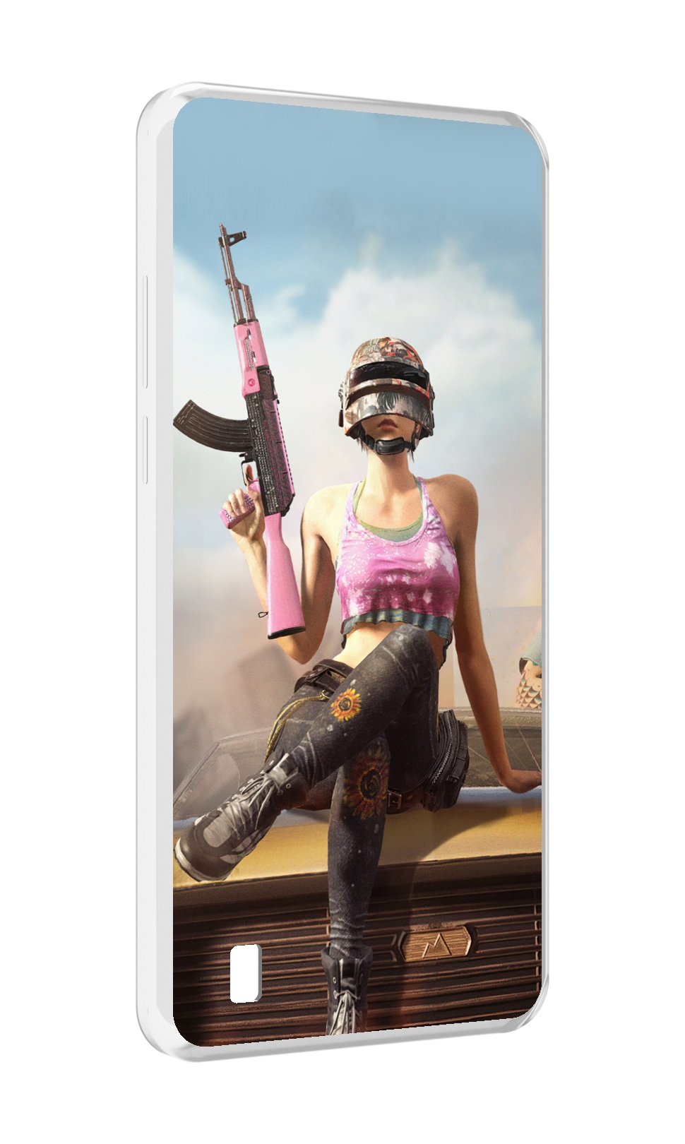 

Чехол MyPads девушка из PUBG для Blackview A55, Прозрачный, Tocco