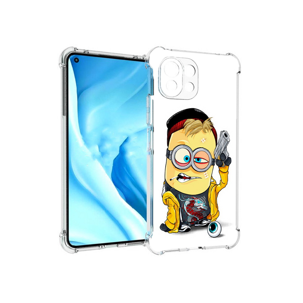 

Чехол MyPads Tocco для Xiaomi Mi 11 Lite миньон бандит (PT159462.256.475), Прозрачный, Tocco
