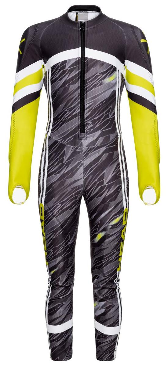 фото Комбинезон горнолыжный детский head race suit jr black/yellow рост:128